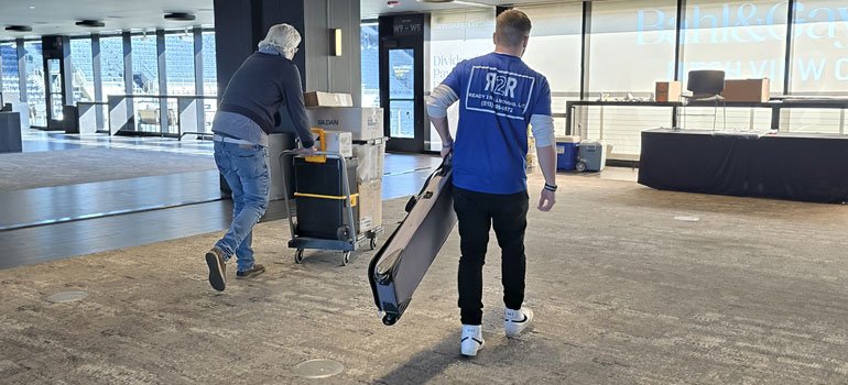 our commercial movers during a relocation