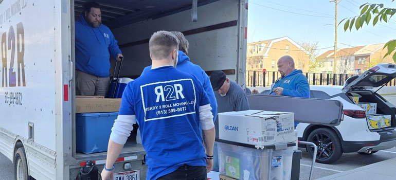 ready 2 roll loveland movers team with a moving truck