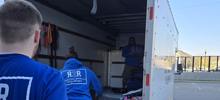 our middletown movers in a moving truck