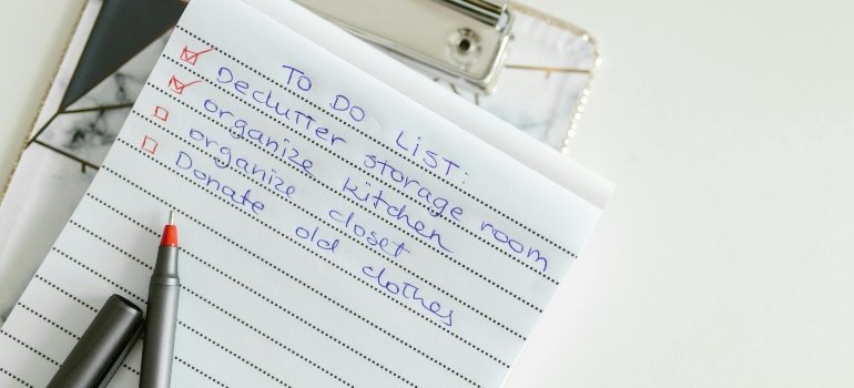 How To Clean An Apartment Before Moving Out 1 To do list on how to clean an apartment before moving out