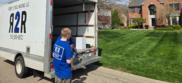 Packing Service 2 A man in a blue shirt, delivering packing services to clients