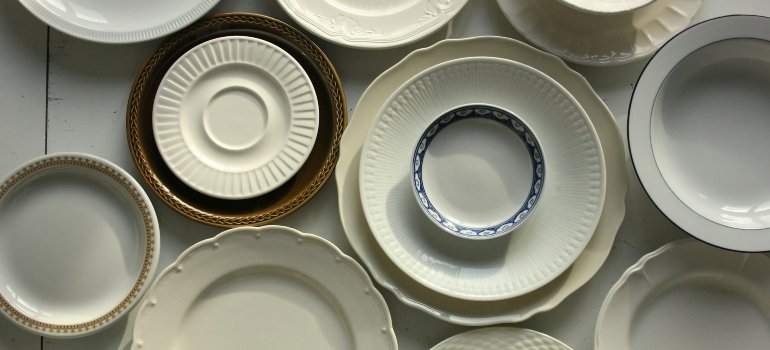 How To Pack China For Moving? 2 A group of white plates