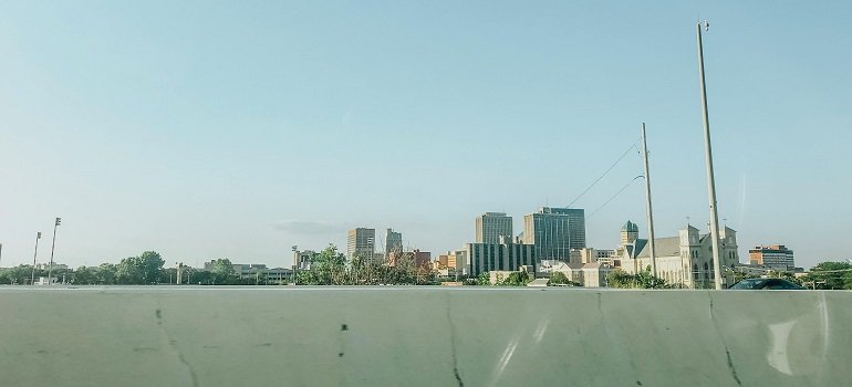 Maximizing daylight during your February move: Tips for a smooth transition 7 Downtown skyline seen from highway during move