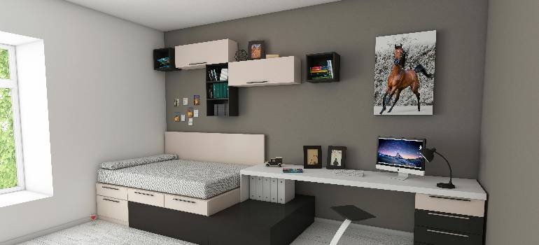 Tips for moving into a smaller apartment 1 Loft sleeping area after moving into a smaller apartment