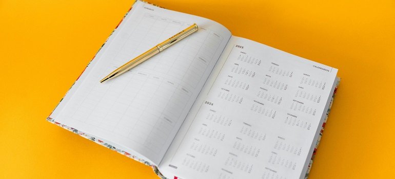 How to efficiently pack for your move 1 Planner and pen to help you plan how to pack for your move